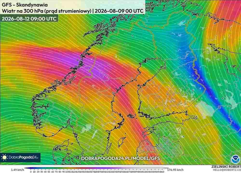 Silne wichury połamią drzewa na północy Europy w sierpniu 2026. Wiatr sięgnie 115 km/h i przejdzie cyklon