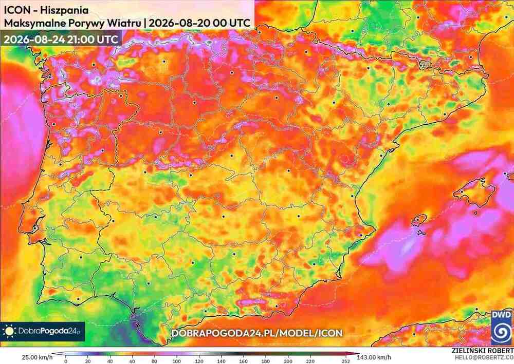 Wichury uszkodzą dachy na południu Europy w sierpniu 2026. Wiatr sięgnie 140 km/h i cyklon nadciągnie z zachodu