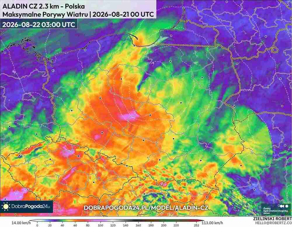 Wichury połamią drzewa w środkowej Europie. Wiatr sięgnie 110 km/h. W tych regionach powieje najsilniej w sierpniu 2026