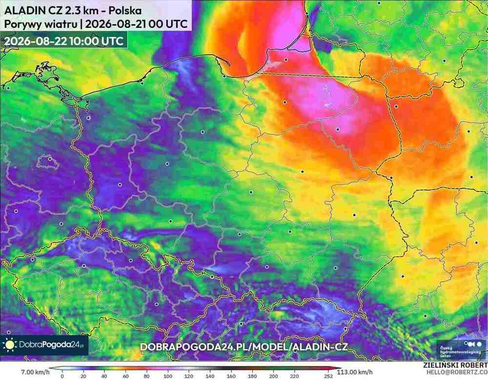 Wichury połamią drzewa w środkowej Europie w sierpniu 2026. Wiatr sięgnie 110 km/h i w tych regionach powieje najsilniej