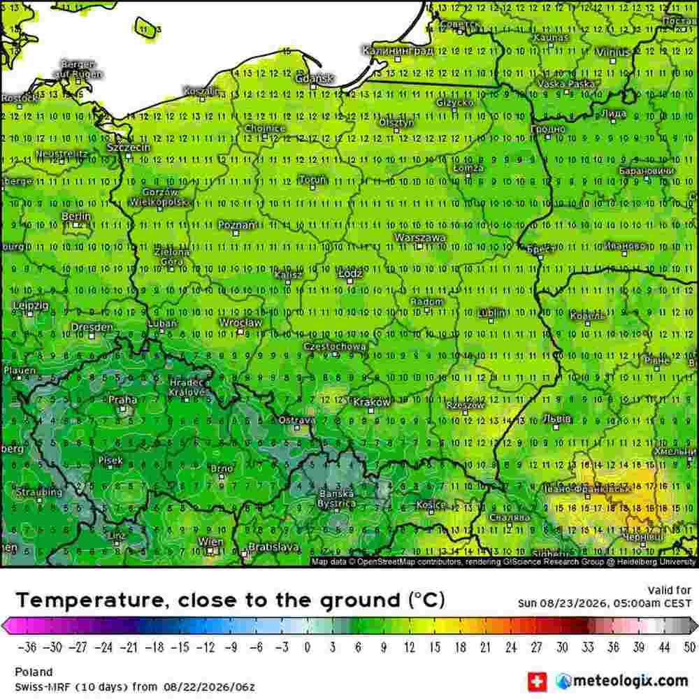 Ochłodzenie ściągnie mróz do środkowej Europy. Temperatura spadnie do -2 st. C. Jest dokładny termin fali zimna w sierpniu 2026
