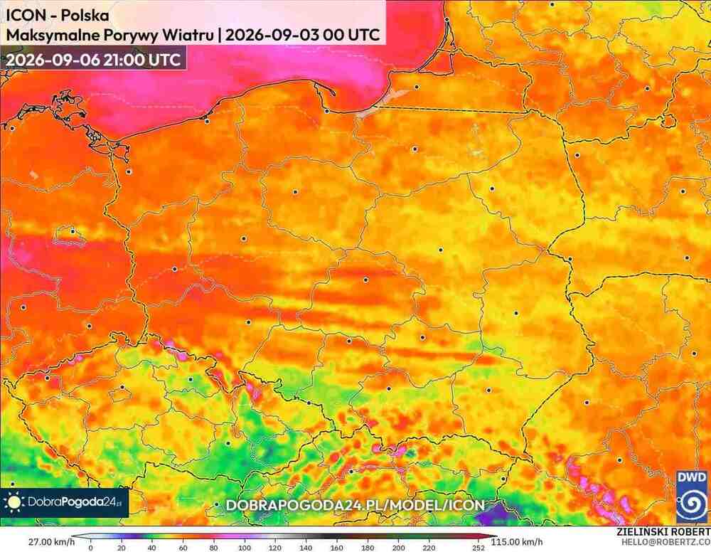 Uderzy cyklon Vilja w środkowej Europie we wrześniu 2026. Wiatr sięgnie 100 km/h i wichury odetną prąd i połamią drzewa