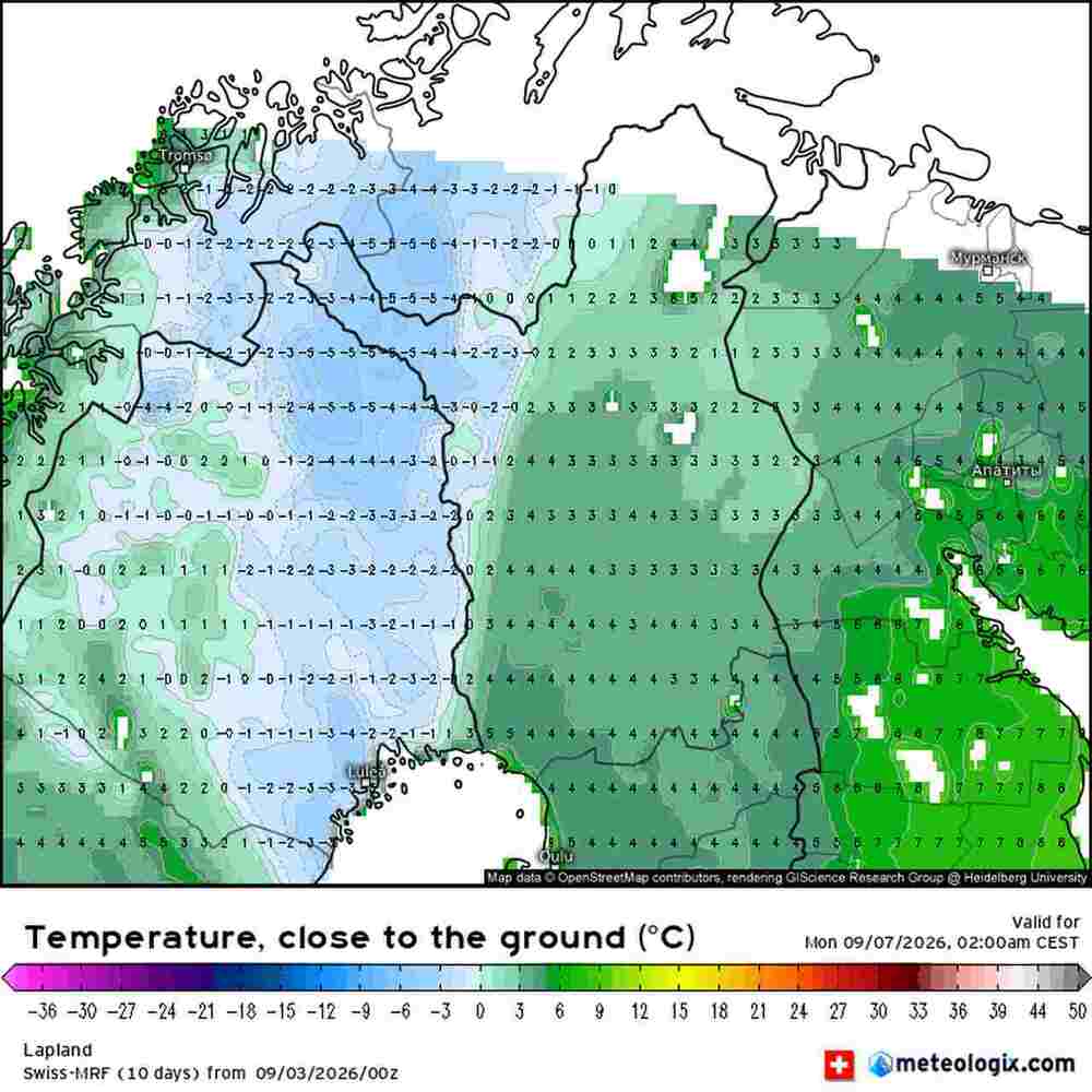 Nadejdzie wczesny mróz na północ Europy we wrześniu 2026. Temperatura spadnie do -5 st. C. i będzie fala zimna w tych regionach
