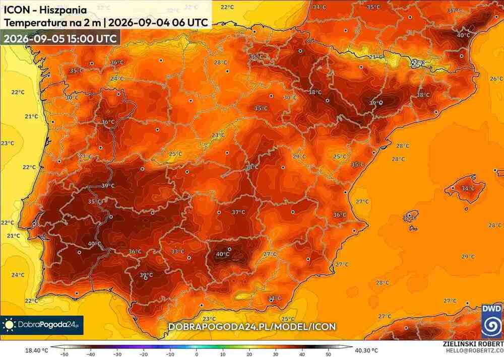 Będzie silny upał na południu Europy. Temperatura sięgnie 41 st. C. Piekielna fala upałów wydłuży się we wrześniu 2026