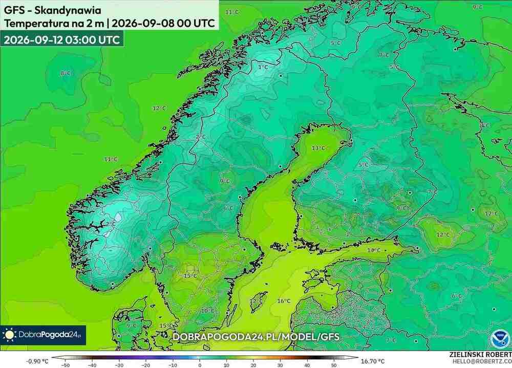 Nadciągnie mróz na północ Europy we wrześniu 2026. Temperatura spadnie do -7 st. C. i fala zimna rozszerzy zasięg