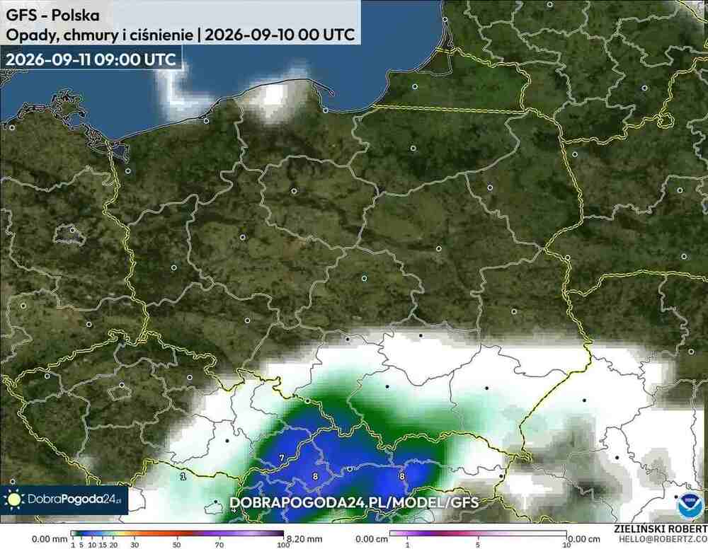Oberwanie chmury podtopi drogi w środkowej Europie. Spadnie 40 litrów wody na m2 ziemi. Będą ulewy w tych regionach we wrześniu 2026
