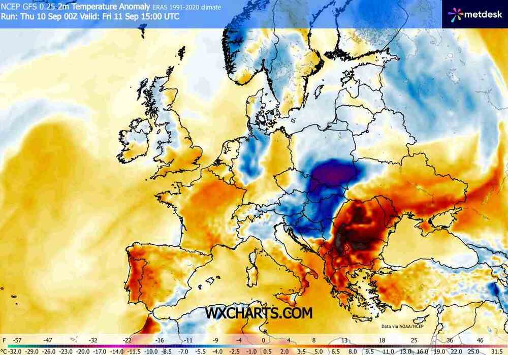 Będzie wczesny mróz w środkowej Europie we wrześniu 2026. Temperatura spadnie do -3 st. C. i podano termin fali ochłodzenia