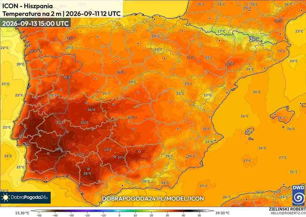 Wróci silny upał na południe Europy. Temperatura sięgnie 39 st. C. Piekielna fala upałów potrwa dłużej we wrześniu 2026