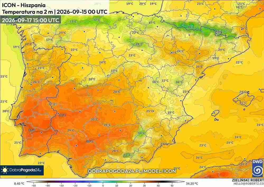 Będzie jeszcze silny upał na południu Europy. Temperatura sięgnie 37 st. C. Piekielna fala upałów przedłuży lato we wrześniu 2026