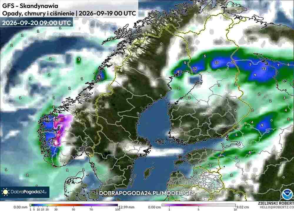 Będą wczesne śnieżyce na północy Europy. Spadnie 25 cm śniegu. Nadciągnie pierwszy podmuch zimy we wrześniu 2026