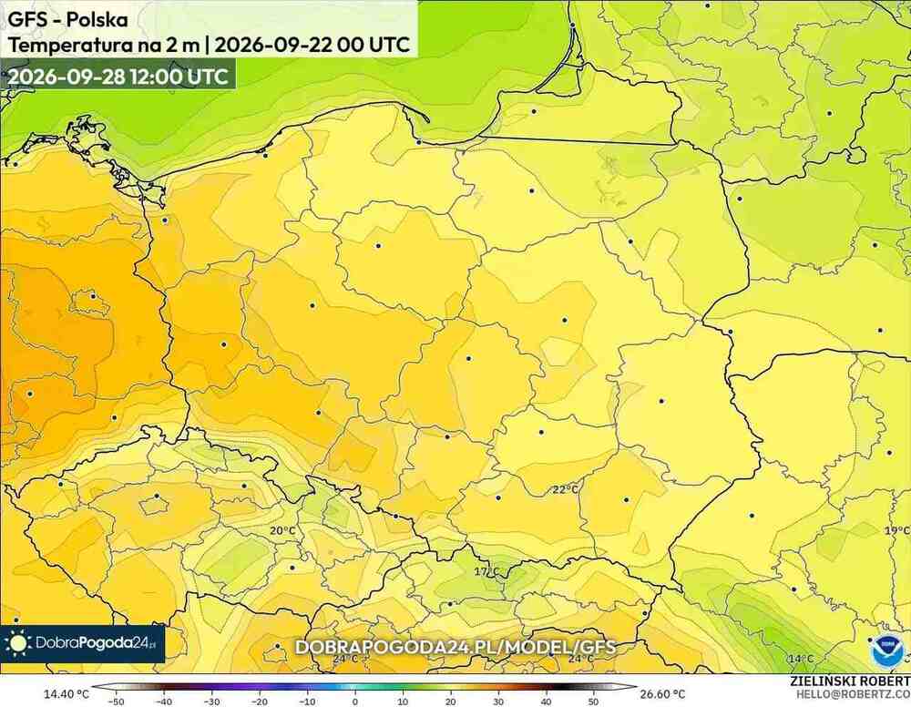 Zacznie się 28 września w środkowej Europie. Nadciągnie kopuła ciepła. Będzie przełom w pogodzie we wrześniu 2026