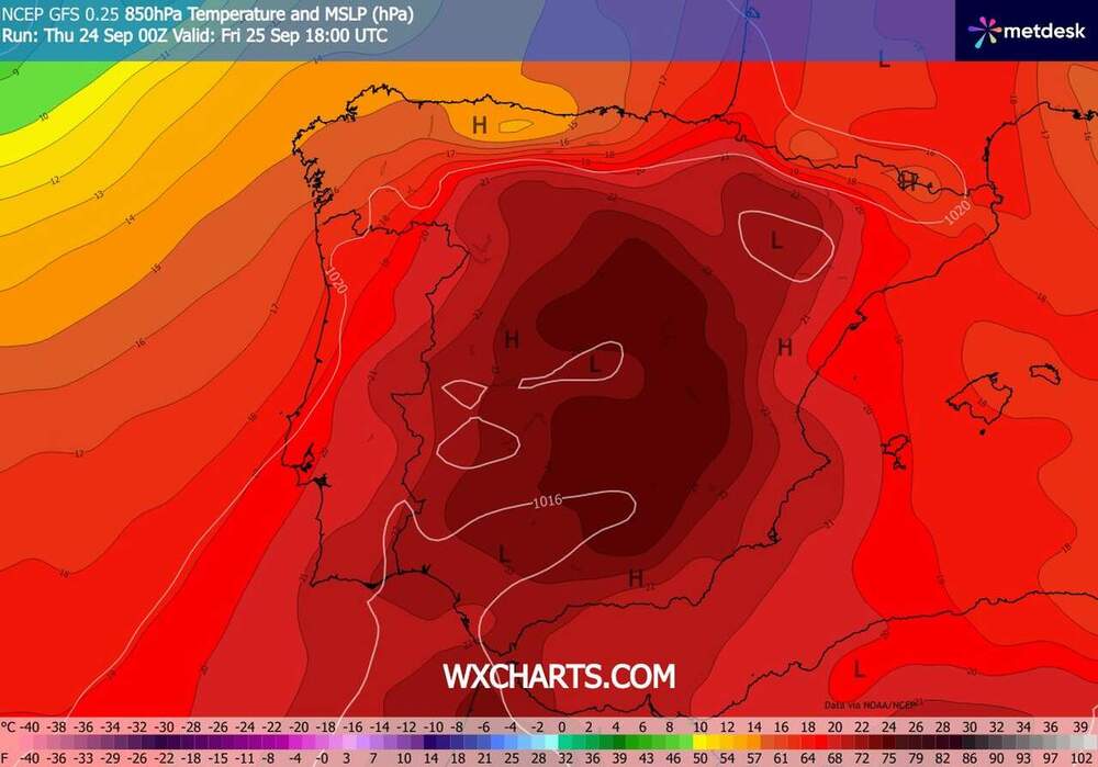 Wróci silny upał na południe Europy we wrześniu 2026. Temperatura sięgnie 38 st. C. i będzie piekielna fala upałów w kopule ciepła