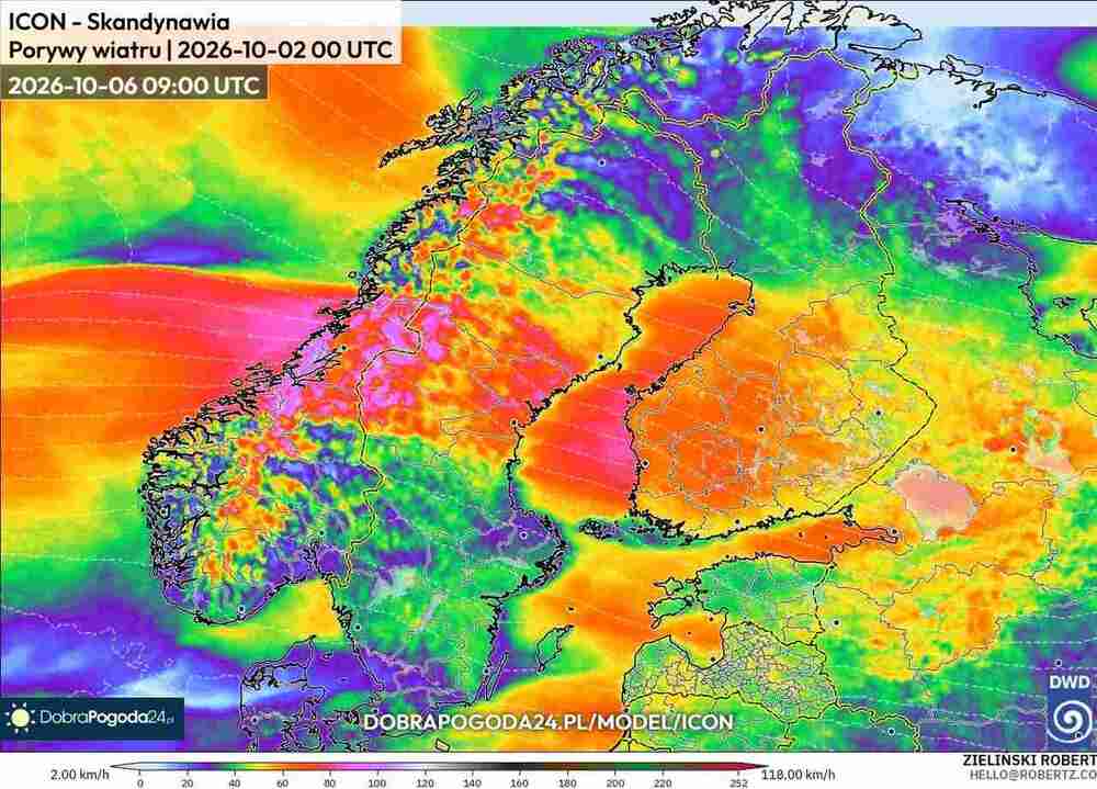 Wichury zerwą dachy na północy Europy w październiku 2026. Wiatr sięgnie 140 km/h. Cyklon odłączy prąd i połamie drzewa
