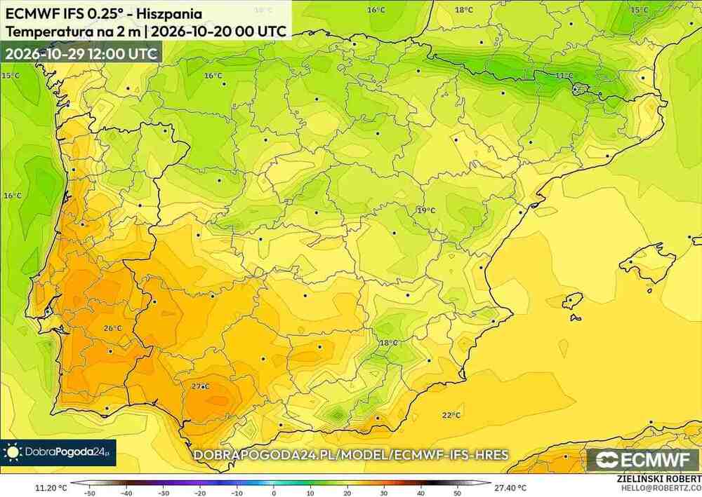 Będzie jeszcze upał na południu Europy w październiku 2026. Temperatura sięgnie 30 st. C. Wróci fala gorąca
