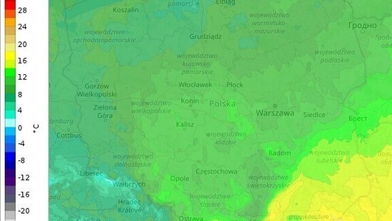 Pogoda: sobota 9 listopada najcieplejsza na Podkarpaciu
