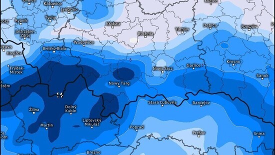 Pogoda. W piątek 21 lutego powiew zimy na południu Polski. Miejscami spadnie ponad 10-15 cm śniegu