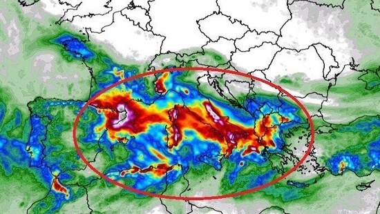 Pogoda. Intensywne opady deszczu od Francji po Bałkany. W Polsce deszcz dopiero pod koniec kwietnia. Miejscami burze
