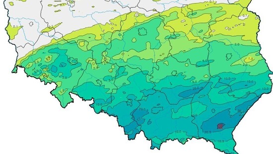 Pogoda. Obfite opady deszczu na południu Polski. 15 maja 2020 kolejne opady i miejscami burze na południowym wschodzie