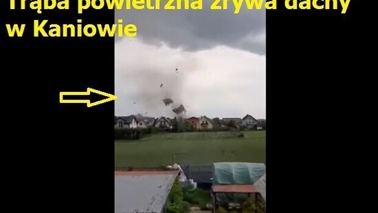 Trąba powietrzna w Kaniowie w województwie śląskim uszkodziła ponad 20 budynków