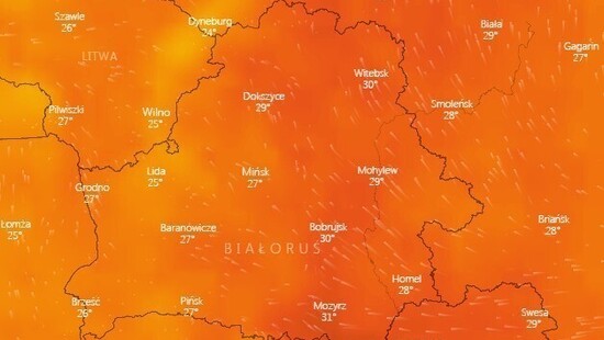 Upały na Białorusi. Padł rekord temperatury. Na plażach mnóstwo ludzi, mimo pandemii koronawirusa COVID-19