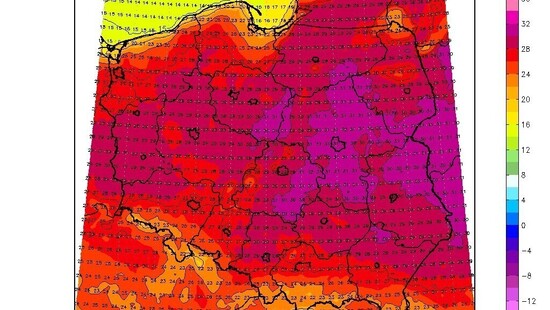 Pogoda na dziś 12 czerwca i noc 12/13 czerwca. Uderzy pierwszy upał na znacznym obszarze Polski. Miejscami pojawią się silne burze