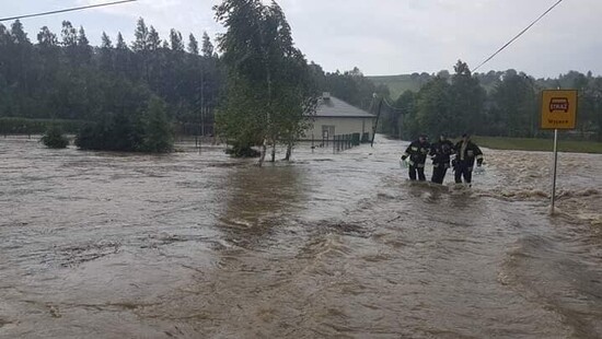 Gigantyczna ulewa w powiecie jasielskim. Ponownie powódź błyskawiczna na Podkarpaciu
