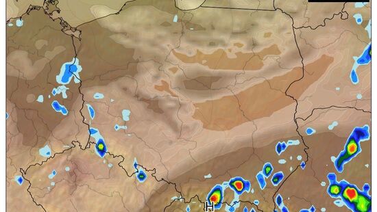 Pogoda na dziś 25 lipca. Letnia temperatura, po południu lokalne burze na południowym wschodzie Polski