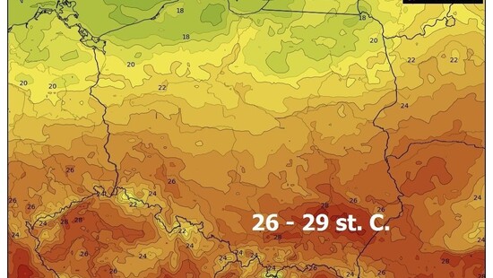Pogoda na czwartek 30 lipca 2020. Słonecznie i ciepło bez burz, słaby przelotny deszcz tylko lokalnie na północy kraju