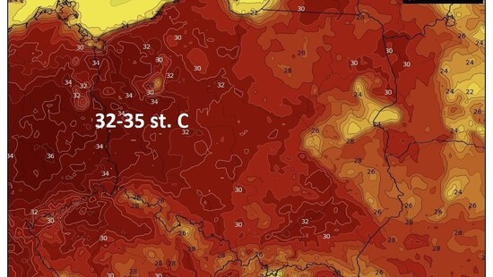 Pogoda na niedzielę 9 sierpnia 2020. Słonecznie i upalnie z lokalnymi burzami z gradem