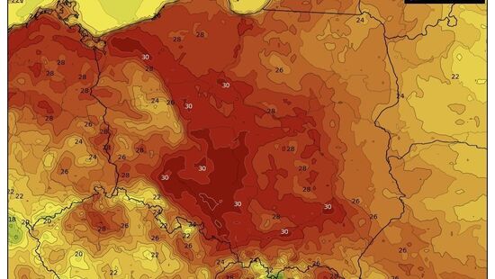 Pogoda na piątek 14 sierpnia 2020. Pogodnie i gorąco, na zachodzie i południu Polski wzrost zachmurzenia i możliwe lokalne burze