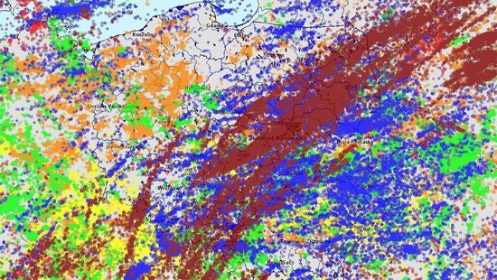 W sierpniu 2020 w Polsce zanotowano ponad 1,7 mln wyładowań atmosferycznych. Sprawdź, gdzie burz było najwięcej