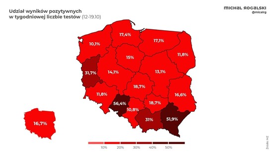 Koronawirus COVID-19 w Polsce. Dwa województwa przodują, pandemia prawdopodobnie wyrwała się w nich spod kontroli