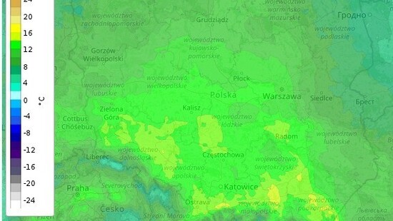 Wiatr halny w Tatrach ponad 160 km/h. Podniósł temperaturę na południu Polski do 14 st. C.