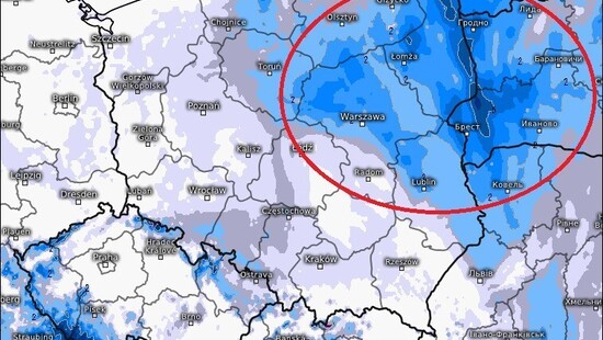 W czwartek 10.12 powiew zimy na północnym wschodzie Polski. Na południu początkowo opady marznącego deszczu
