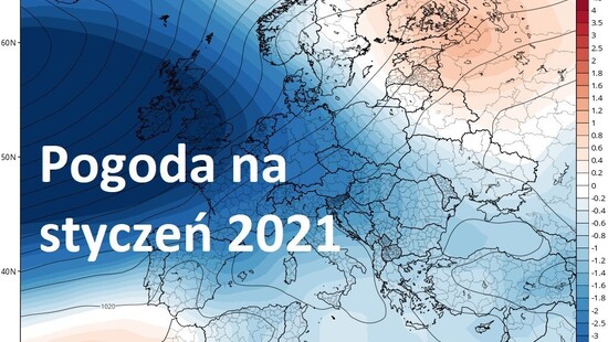 Pogoda długoterminowa na styczeń 2021. Temperatura i opady w Polsce powyżej normy, zima incydentalnie