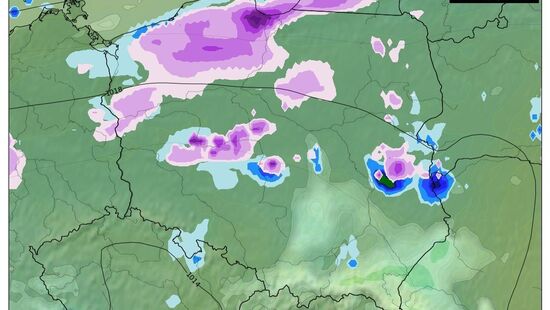 Pogoda. Prognoza na noc 3/4 stycznia 2021. W wielu regionach popada, na północy śnieg