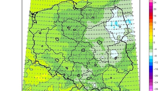 Pogoda na 1 lutego 2021. Mróz i przeważnie bez opadów poza lokalnymi wyjątkami na południowym wschodzie