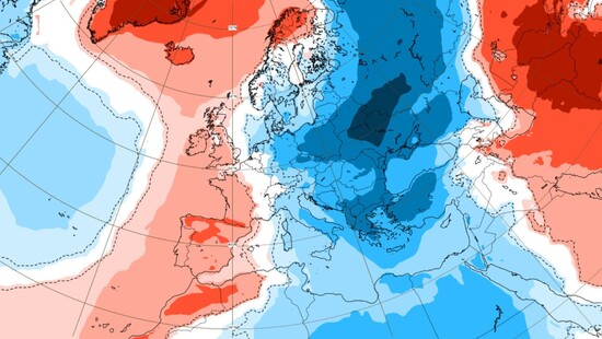 Mroźny luty 2021. Ujemna anomalia temperatury od Rosji przez Polskę sięgnie po północną Afrykę. Na południu Europy spadnie śnieg