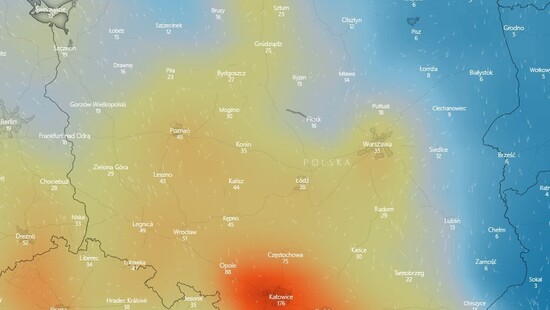 Wyż wpłynie na pogodę w Polsce. Przyniesie duży mróz i spowoduje smog. Jakość powietrza będzie fatalna