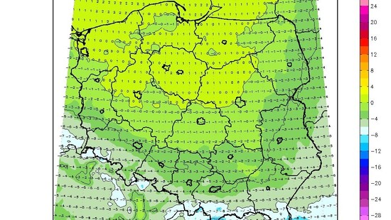 Pogoda na 13 lutego 2021. Śnieg popada miejscami, mróz mniejszy, na północy lekka odwilż