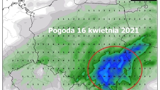 Pogoda na 16 kwietnia 2021. Deszcz, deszcz ze śniegiem i miejscami śnieg nie odpuści. Najwięcej opadów na południowym wschodzie Polski