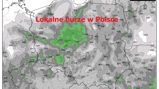 Pogoda na 20 kwietnia 2021. Lokalne burze i przelotny deszcz z gradem. Ciepło, chwil ze Słońcem w Polsce nie zabraknie