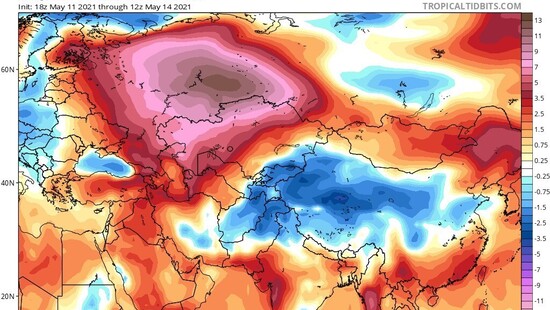 Upał na Syberii. W Polsce i Europie znowu majowe ochłodzenie z temperaturą poniżej normy