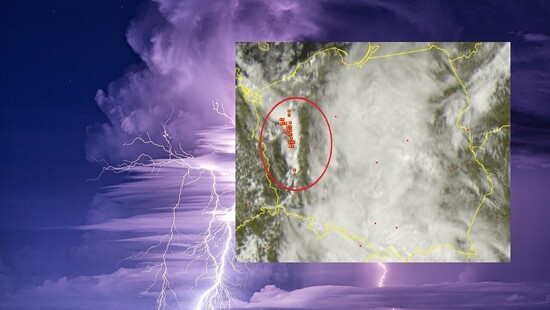Burze możliwe na przeważającym obszarze Polski. Niosą silny wiatr i grad. Gdzie jest burza 22 maja
