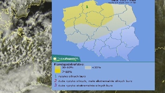 Możliwe „rozproszone burze” w Polsce. Gdzie jest burza 26 maja