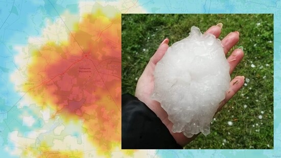 Padł nowy rekord wielkości gradu w Polsce. Gradzina miała ponad 13 cm