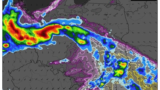 Pogoda na 30 czerwca 2021. Ustępujący upał na wschodzie i północy. Miejscami burze z gradem i ulewnym deszczem. Możliwe podtopienia