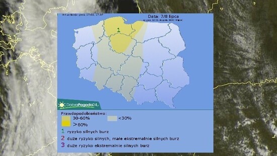 Pogoda. Silne burze uderzą na północy Polski. Gdzie jest burza 7 lipca