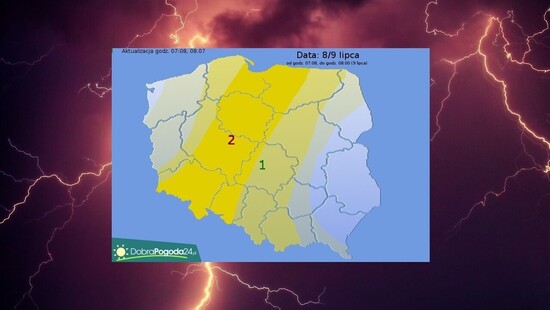 Niszcząca burza i nawałnica przejdzie przez Polskę. Możliwy MCS z linią szkwału. Gdzie jest burza 8/9 lipca