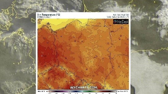 Pogoda na 24 lipca 2021. Znowu gorąco i prawie upalnie w Polsce. Opadów i burz nie będzie